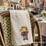 Venice Gondolier Gnome Machine Embroidery Design - 4 sizes