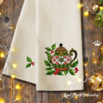 Yuletide Checked Teapot with Holly Set - 4 sizes