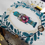 Nutcracker in a Baroque frame with fir branches - 4 sizes