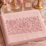 Vintage Roses Decorative Border machine embroidery design - 4 sizes