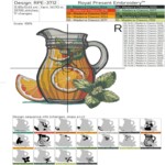 Orange cocktail jug - 4 sizes