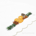 Winter border with oranges and cinnamon - 2 sizes