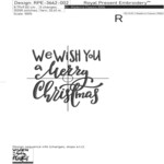 We Wish You a Merry Christmas Inscription - 3 sizes
