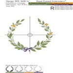 Plant Wreath for the inscription - 4 sizes