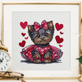 Yorkshire Terrier Girl Valentin - 4 sizes