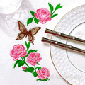 Garden Roses and Butterfly Machine Embroidery Designs Set - 3 in 1