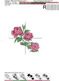 Garden Roses and Butterfly Machine Embroidery Designs Set - 3 in 1
