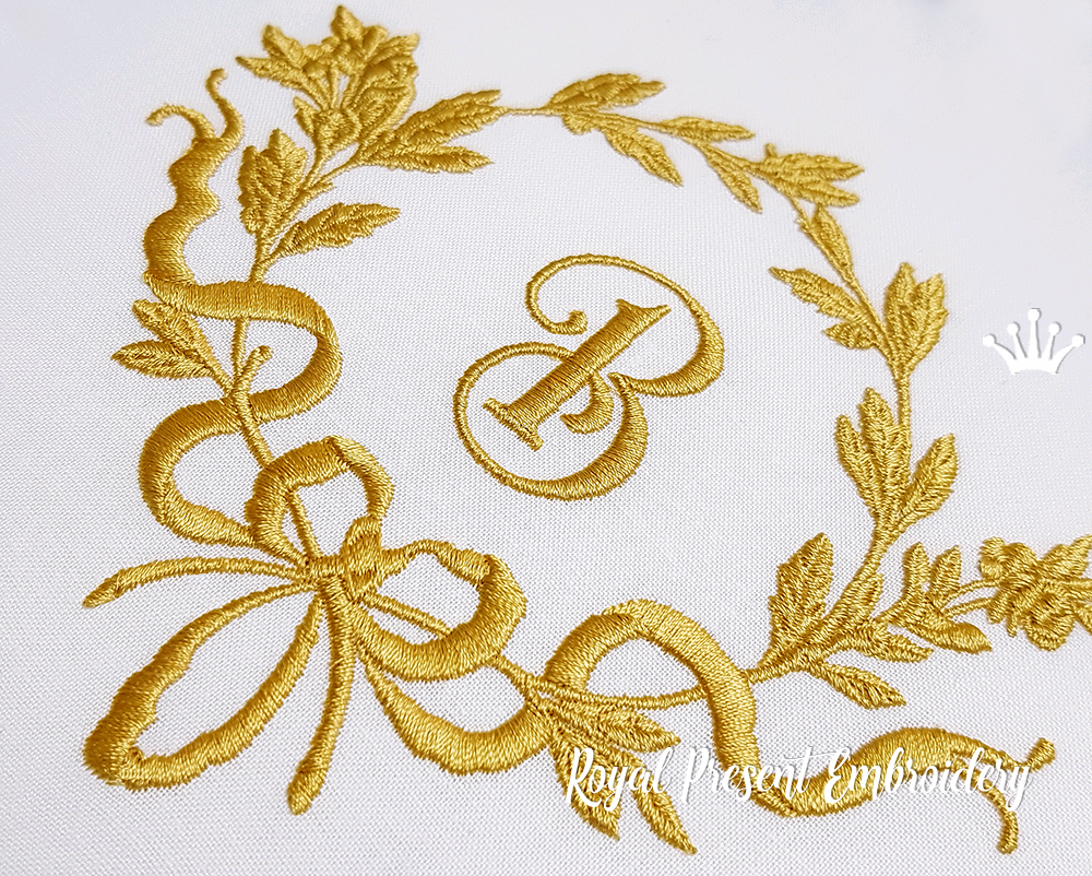 Vintage Baroque ornamental frame Machine embroidery design - 3 sizes ...