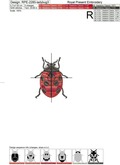 Ladybug flower frame Machine Embroidery Design - 3 sizes
