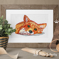 Long stitch Fox Head - 4 sizes