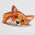 Long stitch Fox Head - 4 sizes