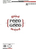 Good Food Good Mood Quote machine embroidery design - 3 sizes