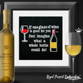 Funny Wine Quote Digital File for Machine Embroidery - 2 sizes