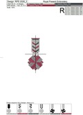 Two Stylized Medals Machine embroidery designs set