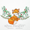 Fox Machine Embroidery Design - 2 sizes