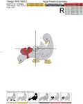 Cute Goslings Machine Embroidery Design - 4 sizes