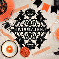 Halloween inscription with Witches Machine Embroidery Design - 5 sizes