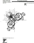 Swirly Halloween Spider Web Corner - 3 sizes