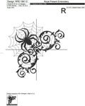 Swirly Halloween Spider Web Corner - 3 sizes
