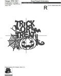 Halloween party inscription Machine Embroidery Design - 3 sizes