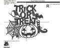 Halloween party inscription Machine Embroidery Design - 3 sizes