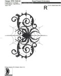 Spider on the Web Machine Embroidery Design - 3 sizes