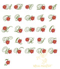 Christmas Capital letters Machine Embroidery Designs