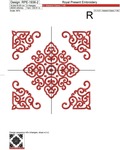 Chinese style pattern and corner Set - 3 sizes