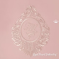 Wedding Damask monogram Blank Machine Embroidery Design - 5 sizes