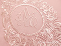 Wedding Damask monogram Blank Machine Embroidery Design - 5 sizes