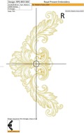Vintage Baroque style Line corner - 3 sizes