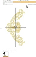 Vintage Baroque style Line corner - 3 sizes