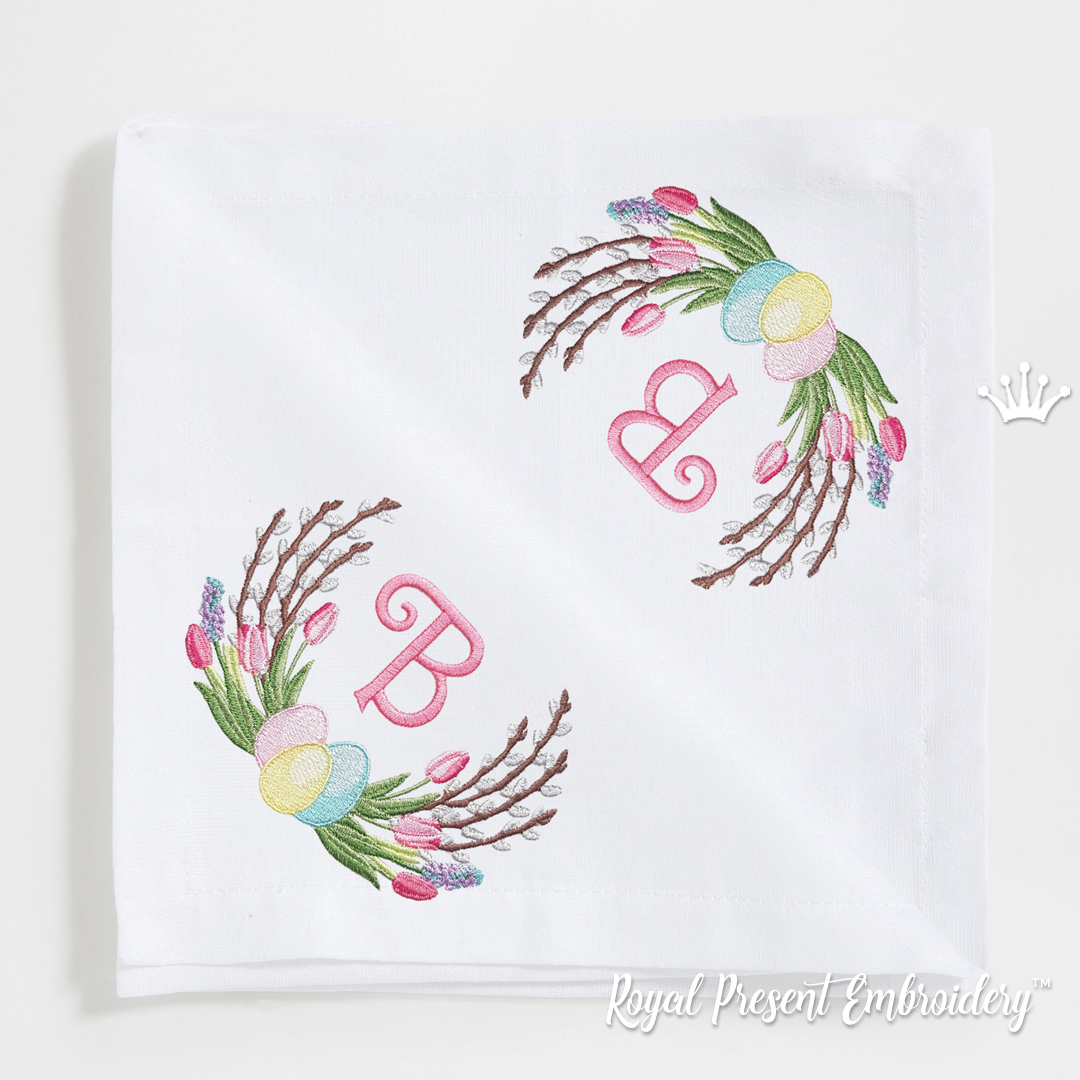 Easter Frame Machine embroidery design - 6 sizes | Royal Present Embroidery