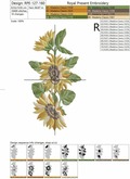 Yellow Sunflowers border - 5 sizes