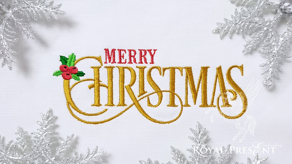 Christmas Machine Embroidery Set for Beginners