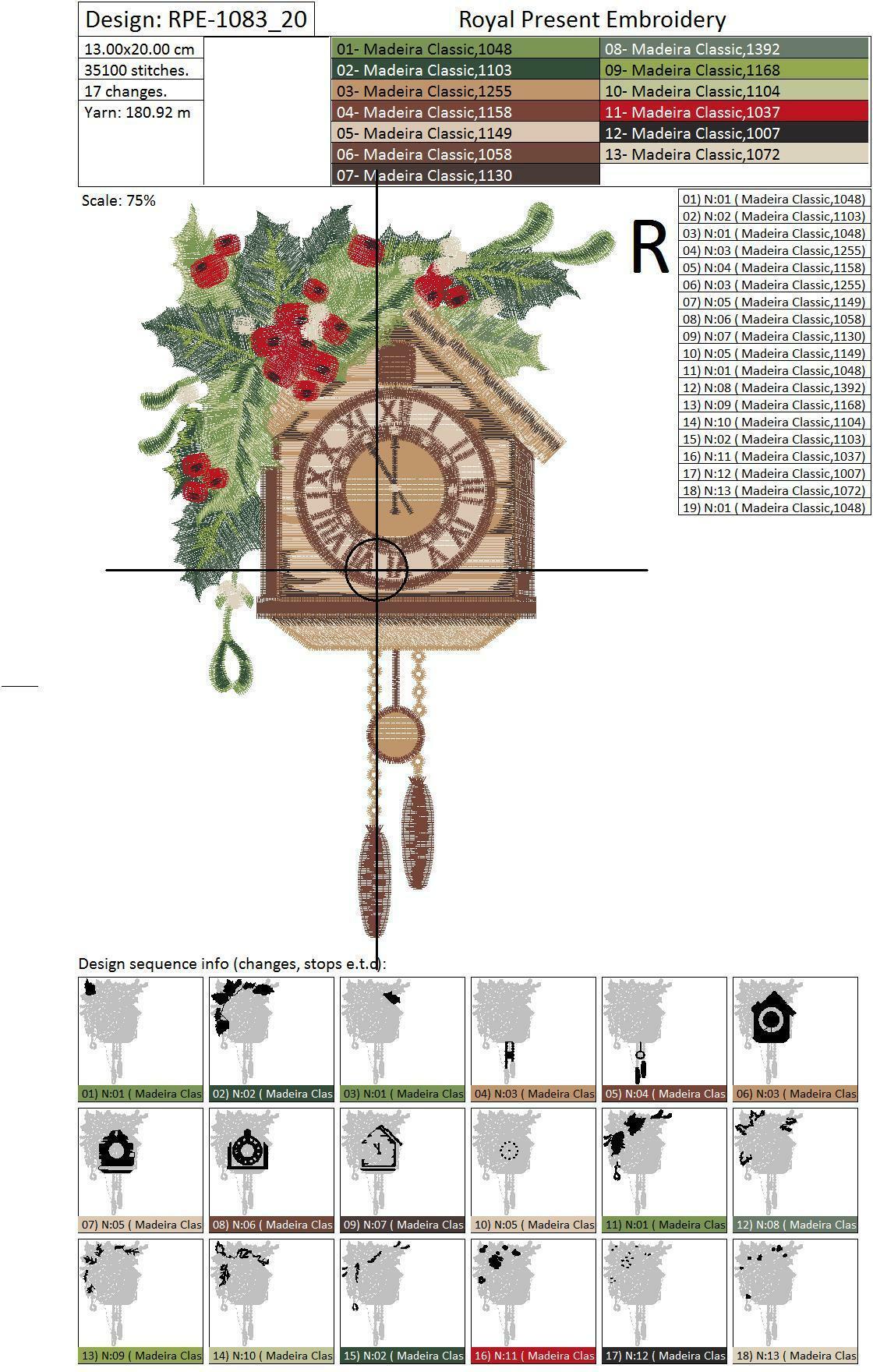 Christmas stocking Cross-stitch Machine Embroidery Design