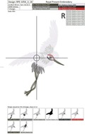 Machine Embroidery Designs Three Cranes - 2 sizes