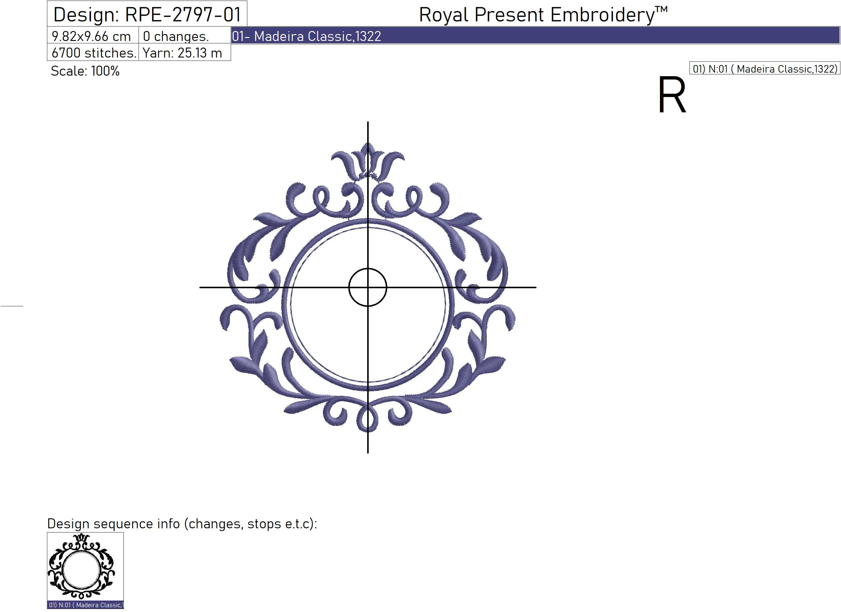 Frames for monograms Machine embroidery designs set