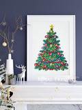 Christmas Tree Instant Download Machine embroidery design - 7 sizes