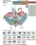 Flamingo Machine Embroidery Design - 4 sizes