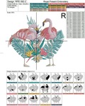 Flamingo Machine Embroidery Design - 4 sizes
